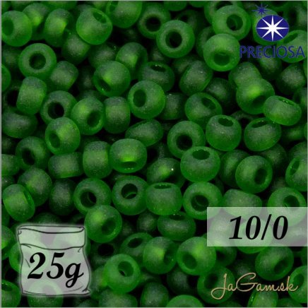 Rokajl Preciosa 10/0 Zelená priehľadná č.50120-25g (PR10024)